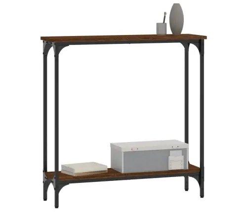 Konsoles Galdiņš, Brūna Koka, 75X22,5X75 Cm, Inženierijas Koks Vidaxl