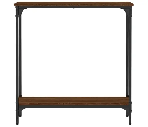 Konsoles Galdiņš, Brūna Koka, 75X22,5X75 Cm, Inženierijas Koks Vidaxl