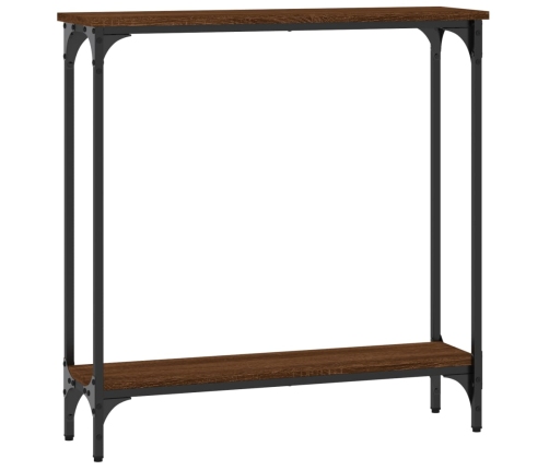 Konsoles Galdiņš, Brūna Koka, 75X22,5X75 Cm, Inženierijas Koks Vidaxl