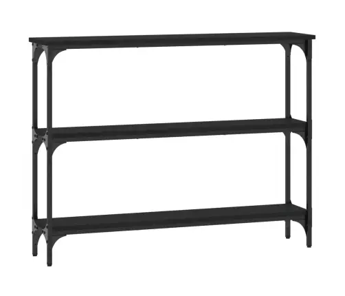 Konsoles Galdiņš, Melns, 100X22,5X75 Cm, Inženierijas Koks Vidaxl