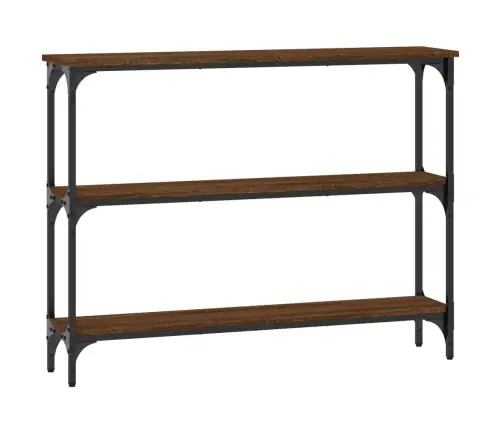 Konsoollaud, Pruun Tamm, 100X22,5X75 cm Tehispuit Konsoollaud, Pruun Tamm, 100X22,5X75 cm Tehispuit