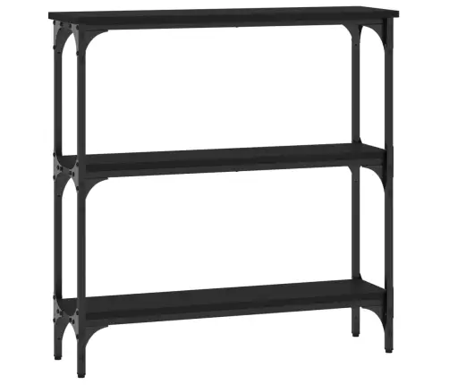 Konsoles Galdiņš, Melns, 75X22,5X75 Cm, Inženierijas Koks Vidaxl Konsoles Galdiņš, Melns, 75X22,5X75 Cm, Inženierijas Koks Vidaxl