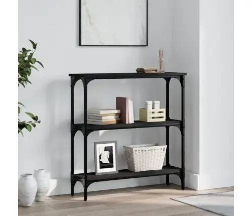 Konsoles Galdiņš, Melns, 75X22,5X75 Cm, Inženierijas Koks Vidaxl Konsoles Galdiņš, Melns, 75X22,5X75 Cm, Inženierijas Koks Vidaxl