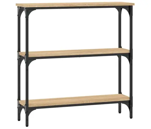 Konsoles Galdiņš, Koka Krāsa, 75X22,5X75 Cm, Inženierijas Koks Vidaxl