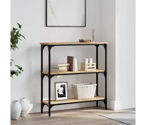 Konsoles Galdiņš, Koka Krāsa, 75X22,5X75 Cm, Inženierijas Koks Vidaxl