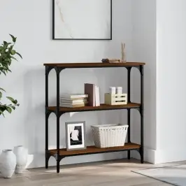 Konsoles Galdiņš, Brūna Koka, 75X22,5X75 Cm, Inženierijas Koks Vidaxl