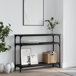 Konsoles Galdiņš, Melns, 100X29X75 Cm, Inženierijas Koks Vidaxl
