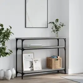 Konsoles Galdiņš, Pelēcīgs, 100X29X75 Cm, Inženierijas Koks Vidaxl