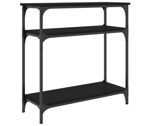 Konsoles Galdiņš, Melns, 75X29X75 Cm, Inženierijas Koks Vidaxl