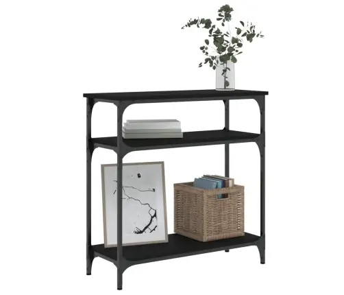 Konsoles Galdiņš, Melns, 75X29X75 Cm, Inženierijas Koks Vidaxl