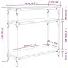 Konsoollaud, Suitsutatud Tamm, 75X29X75 cm Tehispuit