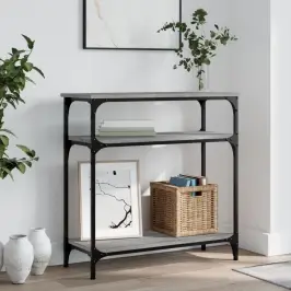 Konsoles Galdiņš, Pelēcīgs, 75X29X75 Cm, Inženierijas Koks Vidaxl