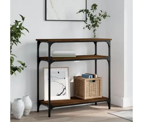 Konsoles Galdiņš, Brūns, 75X29X75 Cm, Inženierijas Koks Vidaxl