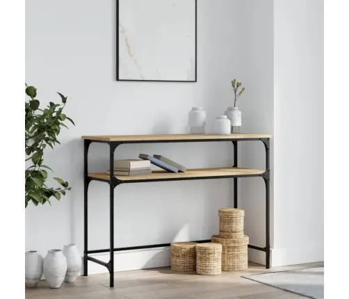 Konsoollaud, Sonoma Tamm, 100X35,5X75 cm Tehispuit
