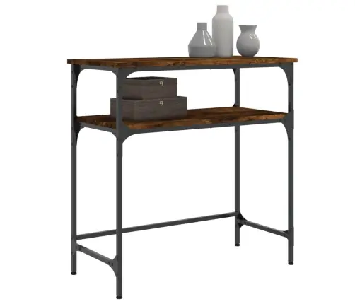 Konsoollaud, Suitsutatud Tamm, 75X35,5X75 cm Tehispuit