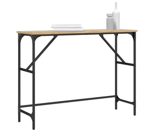 Konsoles Galdiņš, Koka Krāsa, 100X32X75 Cm, Inženierijas Koks Vidaxl