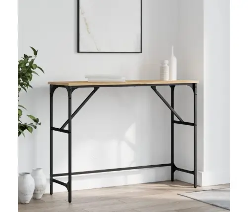 Konsoles Galdiņš, Koka Krāsa, 100X32X75 Cm, Inženierijas Koks Vidaxl