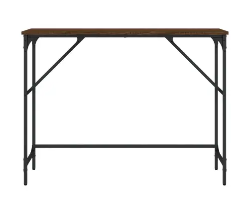 Konsoollaud, Pruun Tamm, 100X32X75 cm Tehispuit