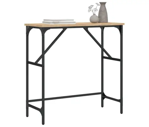 Konsoollaud, Sonoma Tamm, 75X32X75 cm Tehispuit