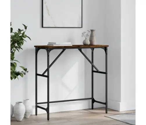 Konsoles Galdiņš, Ozolkoka, 75X32X75 Cm, Inženierijas Koks Vidaxl Konsoles Galdiņš, Ozolkoka, 75X32X75 Cm, Inženierijas Koks Vidaxl