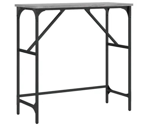 Konsoles Galdiņš, Pelēcīgs, 75X32X75 Cm, Inženierijas Koks Vidaxl