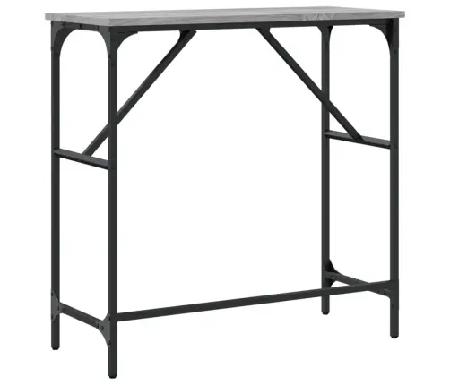 Konsoles Galdiņš, Pelēcīgs, 75X32X75 Cm, Inženierijas Koks Vidaxl