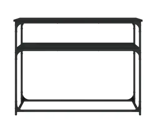 Konsoollaud, Must, 100X35,5X75 cm Tehispuit