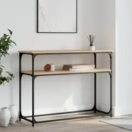 Konsoollaud, Sonoma Tamm, 100X35,5X75 cm Tehispuit