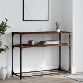 Konsoles Galdiņš, Ozolkoka, 100X35,5X75 Cm, Inženierijas Koks Vidaxl