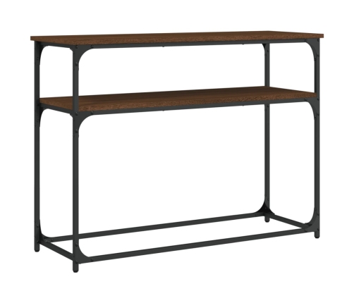 Konsoles Galdiņš, Brūna Koka, 100X35,5X75 Cm, Inženierijas Koks Vidaxl