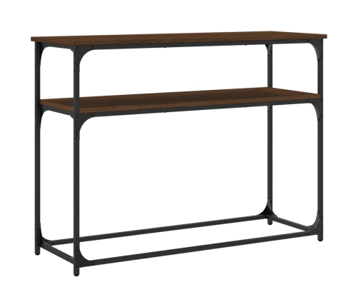 Konsoles Galdiņš, Brūna Koka, 100X35,5X75 Cm, Inženierijas Koks Vidaxl