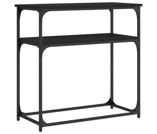Konsoles Galdiņš, Melns, 75X35,5X75 Cm, Inženierijas Koks Vidaxl