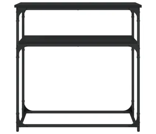 Konsoles Galdiņš, Melns, 75X35,5X75 Cm, Inženierijas Koks Vidaxl