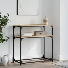 Konsoles Galdiņš, Koka Krāsa, 75X35,5X75 Cm, Inženierijas Koks Vidaxl