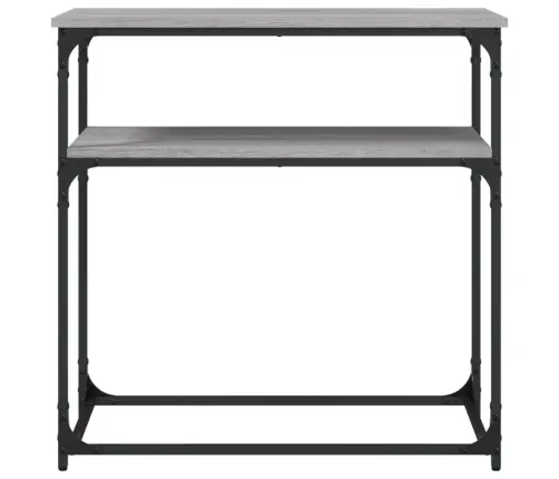 Konsoles Galdiņš, Pelēcīgs, 75X35,5X75 Cm, Inženierijas Koks Vidaxl