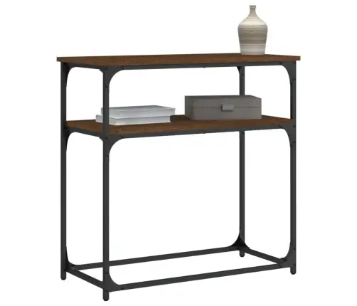 Konsoollaud, Pruun Tamm, 75X35,5X75 cm Tehispuit