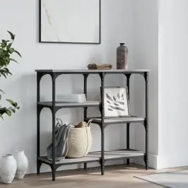 Konsoles Galdiņš, Pelēcīgs, 80X29X75 Cm, Inženierijas Koks Vidaxl