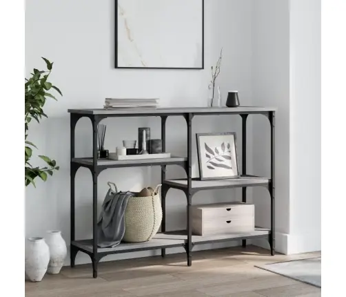 Konsoles Galdiņš, Pelēcīgs, 102X29X75 Cm, Inženierijas Koks Vidaxl