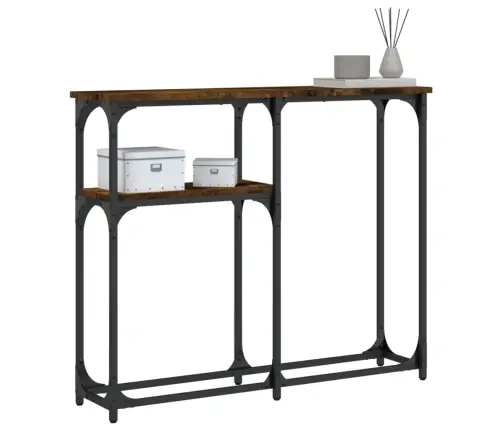 Konsolinis Staliukas, Dūminio Ąžuolo, 90X22,5X75cm Mediena