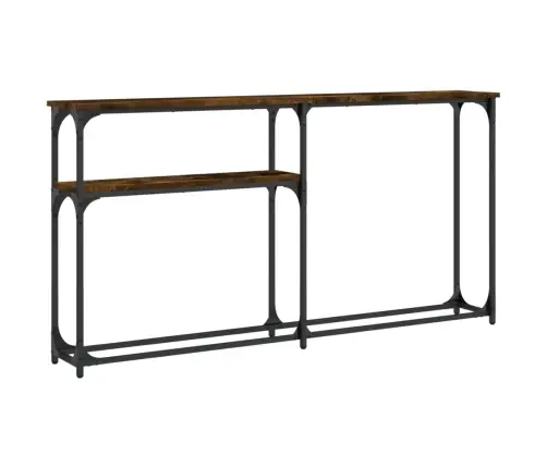 Konsoollaud, Suitsutatud Tamm, 145X22,5X75 cm Tehispuit