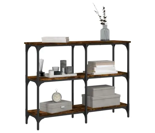 Konsoollaud, Suitsutatud Tamm, 100X29X75 cm Tehispuit