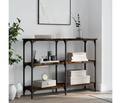 Konsoollaud, Suitsutatud Tamm, 100X29X75 cm Tehispuit