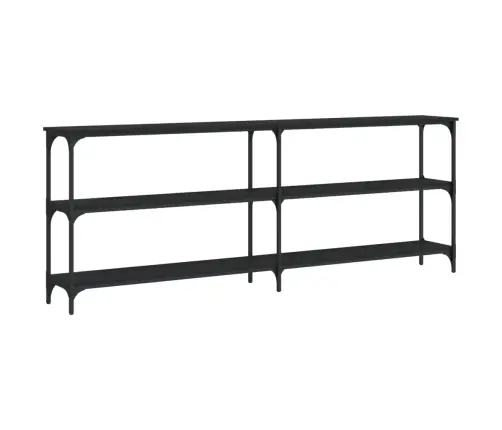 Konsoles Galdiņš, Melns, 200X29X75 Cm, Inženierijas Koks Vidaxl