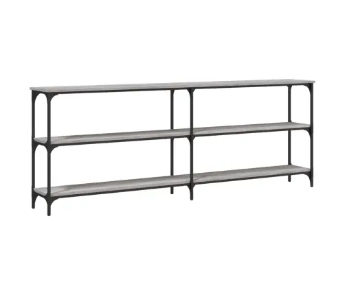 Konsolinis Staliukas, Pilkas Ąžuolo, 200X29X75cm Mediena Konsolinis Staliukas, Pilkas Ąžuolo, 200X29X75cm Mediena