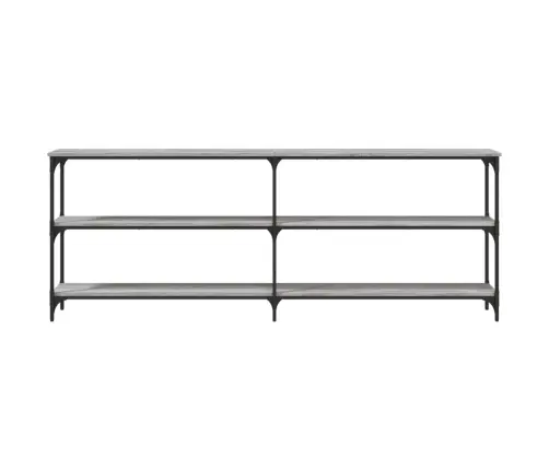 Konsolinis Staliukas, Pilkas Ąžuolo, 200X29X75cm Mediena Konsolinis Staliukas, Pilkas Ąžuolo, 200X29X75cm Mediena