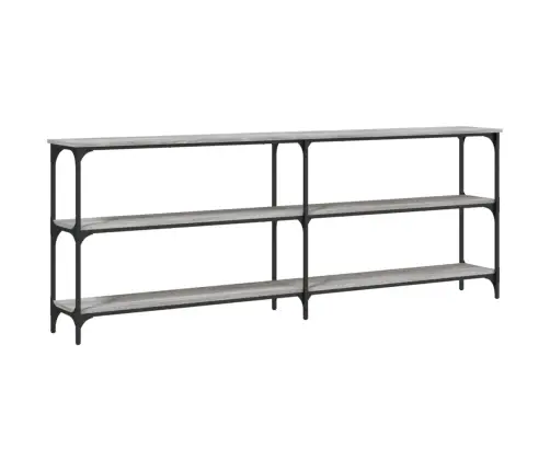 Konsolinis Staliukas, Pilkas Ąžuolo, 200X29X75cm Mediena Konsolinis Staliukas, Pilkas Ąžuolo, 200X29X75cm Mediena