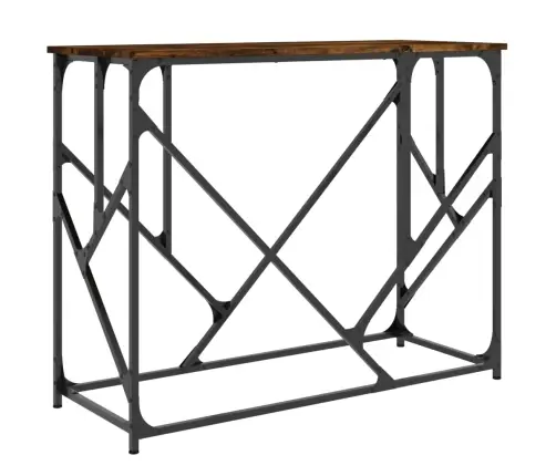 Konsoles Galdiņš, Kvēpināta Ozolkoka, 100X40X80 Cm, Koks Vidaxl