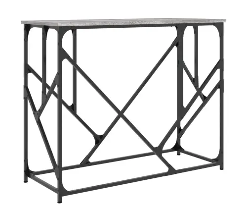 Konsoles Galdiņš, Pelēcīgs, 100X40X80 Cm, Inženierijas Koks Vidaxl