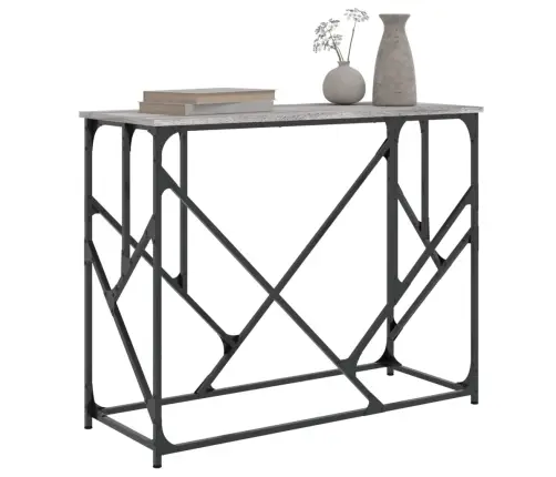 Konsoles Galdiņš, Pelēcīgs, 100X40X80 Cm, Inženierijas Koks Vidaxl