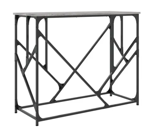 Konsoles Galdiņš, Pelēcīgs, 100X40X80 Cm, Inženierijas Koks Vidaxl